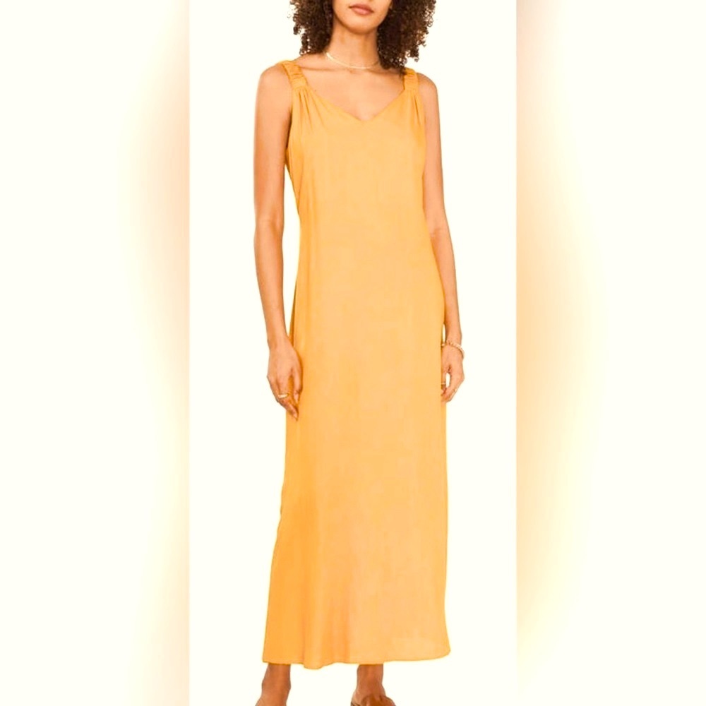 Vince Camuto Sleeveless Challis Midi Dress